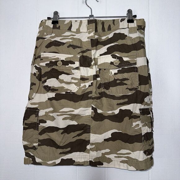 Gap Surplus Women’s Poplin Camo Cargo Skirt Vintage Y2K Size 2 - Picture 2 of 4